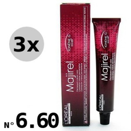 Majirouge 6.60 Blond Foncé Rouge Profond- 3x50ml