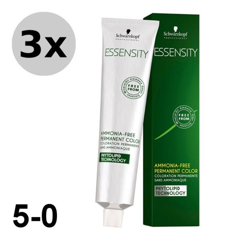 Essensity 5-0 Châtain clair - 3x60ml Essensity 5-0 Châtain clair - 3x60ml
