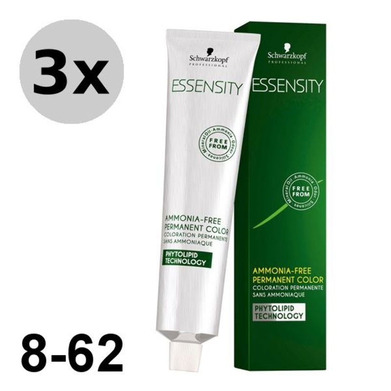 Essensity 8-62 Blond clair marron fumé - 3x60ml Essensity 8-62 Blond clair marron fumé - 3x60ml